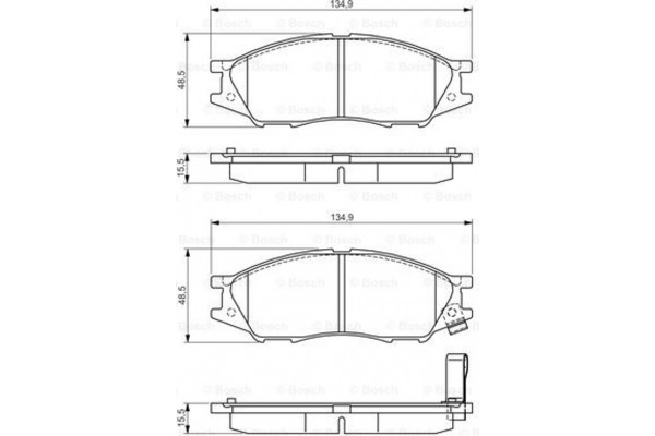 Bosch Σετ τακάκια, Δισκόφρενα - 0 986 495 146