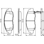 Bosch Σετ τακάκια, Δισκόφρενα - 0 986 495 153