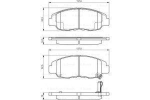 Bosch Σετ τακάκια, Δισκόφρενα - 0 986 495 153