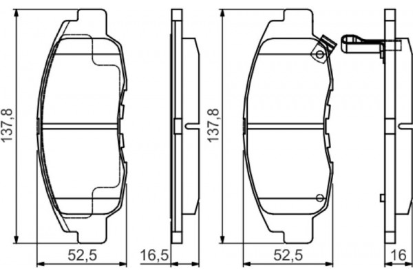 Bosch Σετ τακάκια, Δισκόφρενα - 0 986 495 153