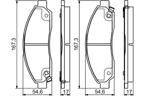 Bosch Σετ τακάκια, Δισκόφρενα - 0 986 495 159