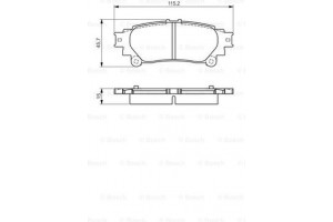 Bosch Σετ τακάκια, Δισκόφρενα - 0 986 495 174