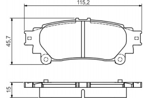 Bosch Σετ τακάκια, Δισκόφρενα - 0 986 495 174
