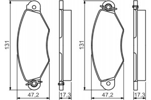 Bosch Σετ τακάκια, Δισκόφρενα - 0 986 495 235
