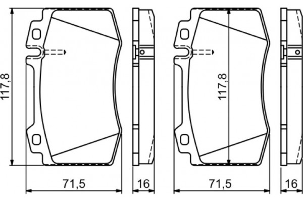 Bosch Σετ τακάκια, Δισκόφρενα - 0 986 495 278