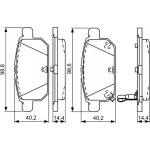 Bosch Σετ τακάκια, Δισκόφρενα - 0 986 495 301