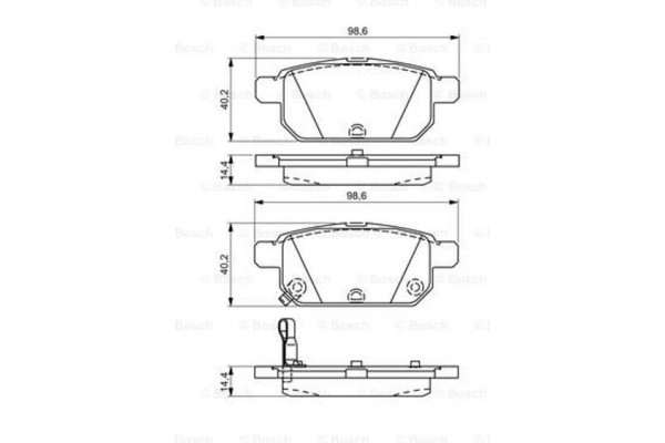 Bosch Σετ τακάκια, Δισκόφρενα - 0 986 495 301