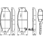 Bosch Σετ τακάκια, Δισκόφρενα - 0 986 495 308