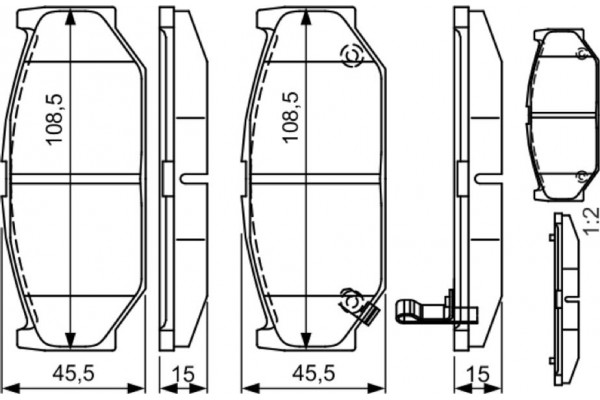 Bosch Σετ τακάκια, Δισκόφρενα - 0 986 495 308