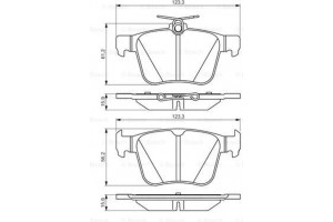 Bosch Σετ τακάκια, Δισκόφρενα - 0 986 495 346