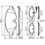 Bosch Σετ τακάκια, Δισκόφρενα - 0 986 495 347