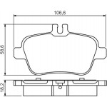Bosch Σετ τακάκια, Δισκόφρενα - 0 986 495 348