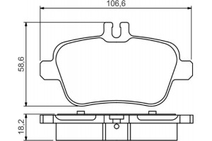 Bosch Σετ τακάκια, Δισκόφρενα - 0 986 495 348