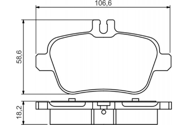Bosch Σετ τακάκια, Δισκόφρενα - 0 986 495 348