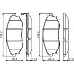 Bosch Σετ τακάκια, Δισκόφρενα - 0 986 495 353
