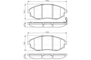 Bosch Σετ τακάκια, Δισκόφρενα - 0 986 495 353