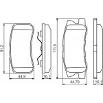 Bosch Σετ τακάκια, Δισκόφρενα - 0 986 495 357