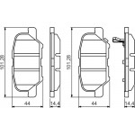 Bosch Σετ τακάκια, Δισκόφρενα - 0 986 495 358