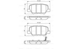 Bosch Σετ τακάκια, Δισκόφρενα - 0 986 495 358