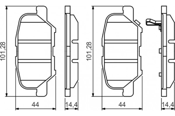 Bosch Σετ τακάκια, Δισκόφρενα - 0 986 495 358