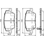 Bosch Σετ τακάκια, Δισκόφρενα - 0 986 495 392
