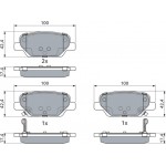 Bosch Σετ τακάκια, Δισκόφρενα - 0 986 495 393