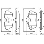 Bosch Σετ τακάκια, Δισκόφρενα - 0 986 495 400