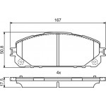 Bosch Σετ τακάκια, Δισκόφρενα - 0 986 495 404