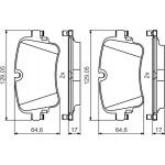 Bosch Σετ τακάκια, Δισκόφρενα - 0 986 495 426