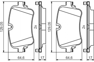 Bosch Σετ τακάκια, Δισκόφρενα - 0 986 495 426