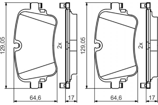 Bosch Σετ τακάκια, Δισκόφρενα - 0 986 495 426