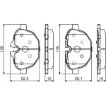 Bosch Σετ τακάκια, Δισκόφρενα - 0 986 495 442