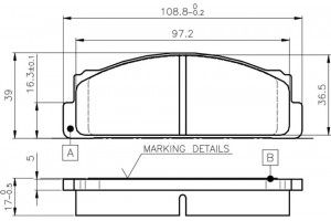 Bosch Σετ τακάκια, Δισκόφρενα - 0 986 TB2 002