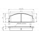 Bosch Σετ τακάκια, Δισκόφρενα - 0 986 TB2 002
