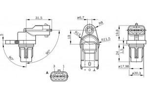 Bosch Σηματοδ. παλμών, στροφ. Άξονας - 0 281 002 667