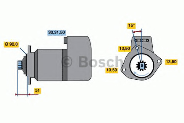 Bosch Μίζα - 0 986 011 570