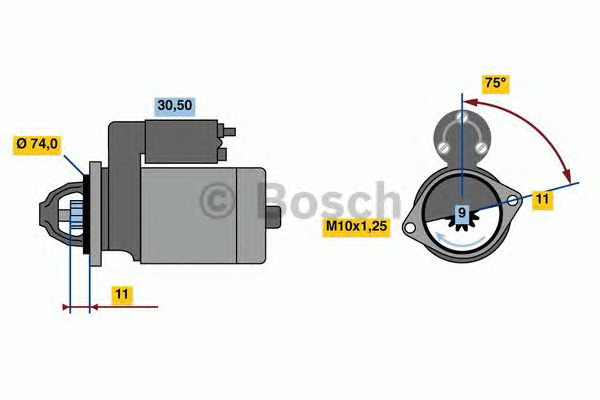 Bosch Μίζα - 0 986 016 500