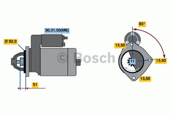 Bosch Μίζα - 0 986 017 320