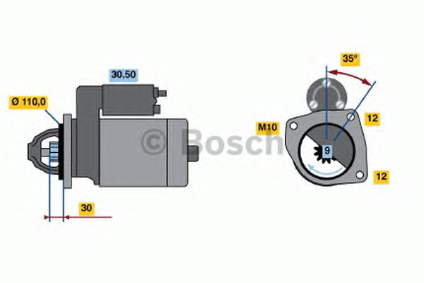 Bosch Μίζα - 0 986 017 490