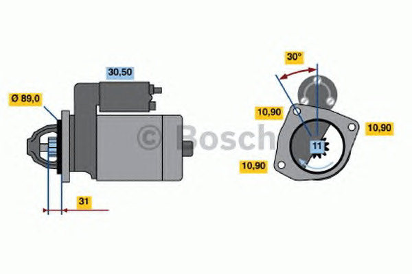 Bosch Μίζα - 0 986 018 990
