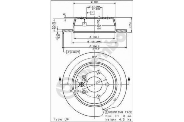 Breco Δισκόπλακα - Bs 7539