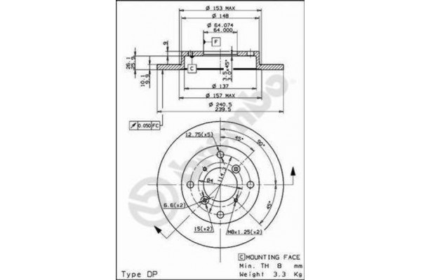 Breco Δισκόπλακα - Bs 7615