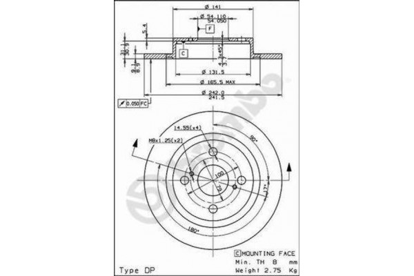 Breco Δισκόπλακα - Bs 7613