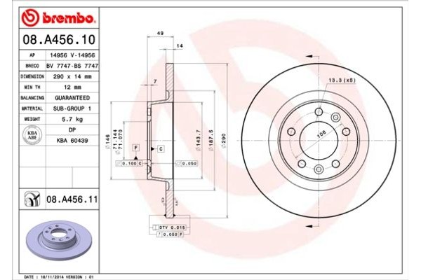 Breco Δισκόπλακα - Bs 7747