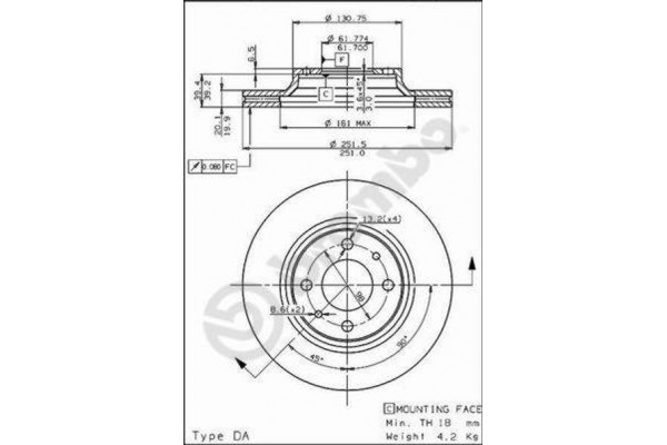 Breco Δισκόπλακα - Bs 8011