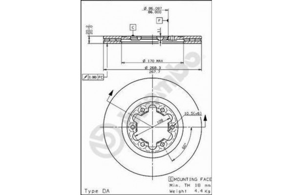 Breco Δισκόπλακα - Bs 8071