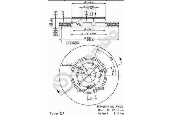 Breco Δισκόπλακα - Bs 8402