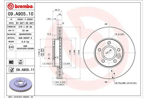 Breco Δισκόπλακα - Bs 8871