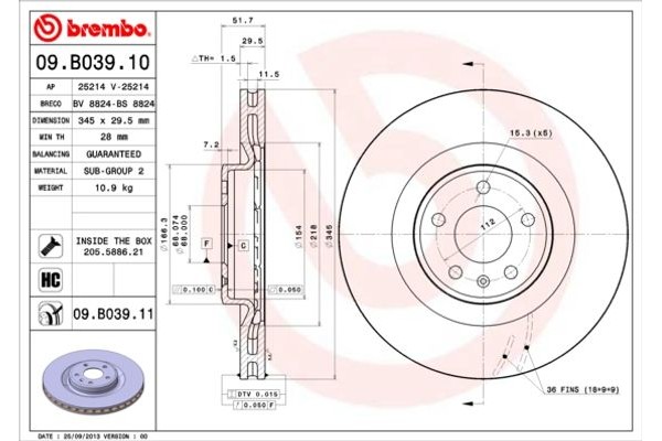 Breco Δισκόπλακα - Bs 8824