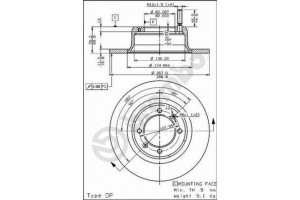 Δισκοπλακα Brembo 08.2567.30